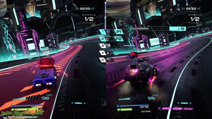 صفحة تنزيل لعبة Transformers Galactic Trials التي تعرض رسومات اللعبة وتفاصيل الترويج لها